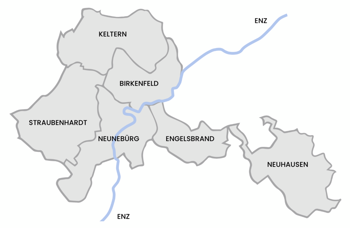 Karte Schwarzwald