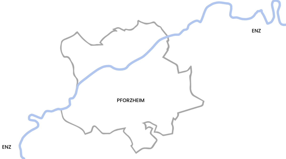 Karte Pforzheim