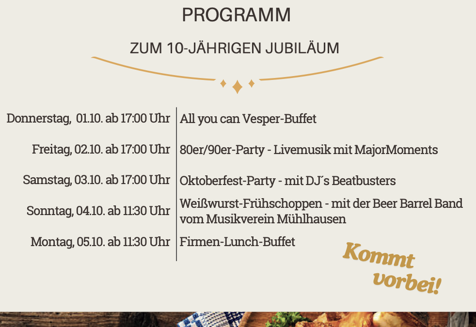 Oktoberfest im Neunzehn03