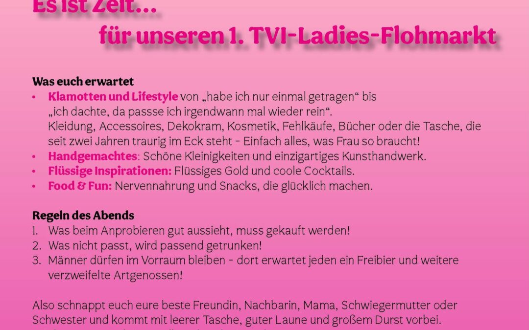 TVI-Ladies-Flohmarkt in Ispringen